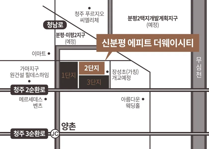 신분평 에피트 더웨이시티 현장 오시는 길